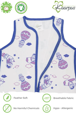 Into the Sky' 2- Layer cotton Baby Sleeping Bag : Parachute, (Size : 70X52cm) Into the Sky' 2- Layer cotton Baby Sleeping Bag : Parachute, (Size : 70X52cm)