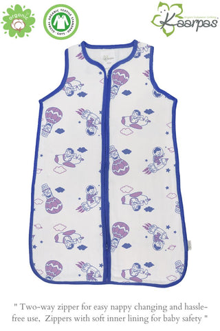 Into the Sky' 2- Layer cotton Baby Sleeping Bag : Parachute, (Size : 70X52cm) Into the Sky' 2- Layer cotton Baby Sleeping Bag : Parachute, (Size : 70X52cm)