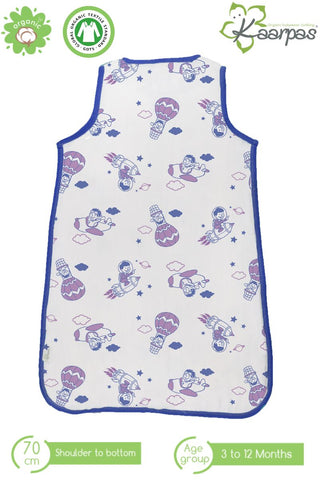 Into the Sky' 2- Layer cotton Baby Sleeping Bag : Parachute, (Size : 70X52cm) Into the Sky' 2- Layer cotton Baby Sleeping Bag : Parachute, (Size : 70X52cm)