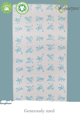 Adorable Animal' Cotton Fitted Cot Crib Sheet : Sparrow Adorable Animal' Cotton Fitted Cot Crib Sheet : Sparrow