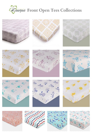 Adorable Animal' Cotton Fitted Cot Crib Sheet : Sparrow