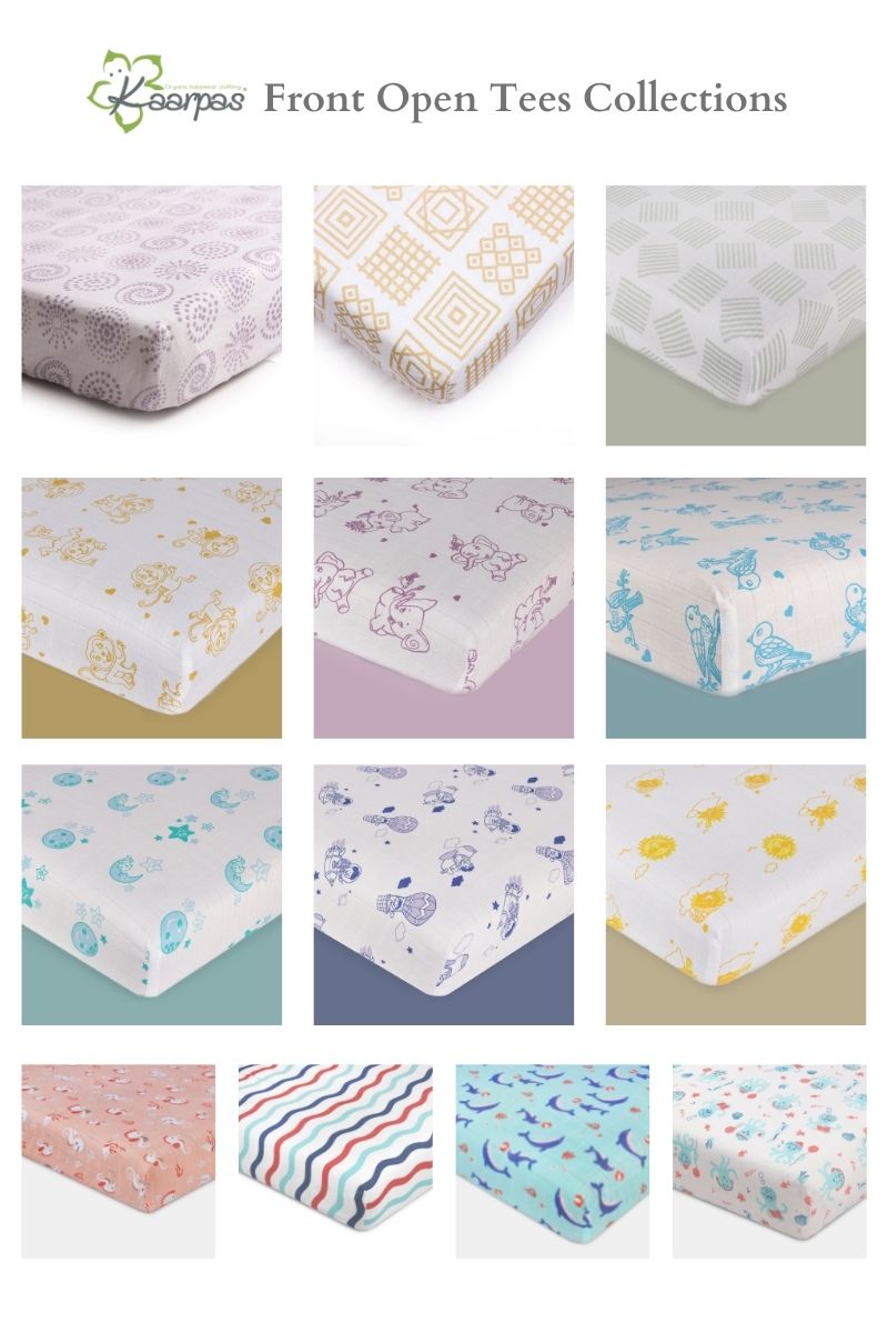 Into the Sky' Cotton Fitted Cot Crib Sheet : Parachute